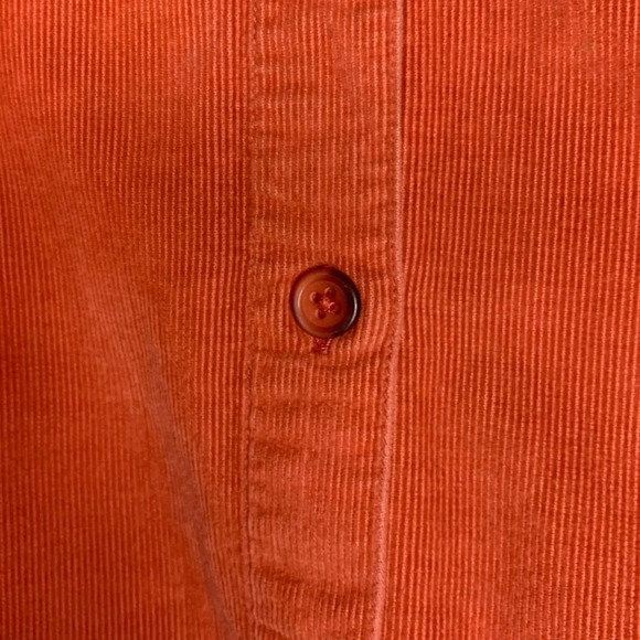 Woolrich Orange Corduroy Button Up - Picture 6 of 6